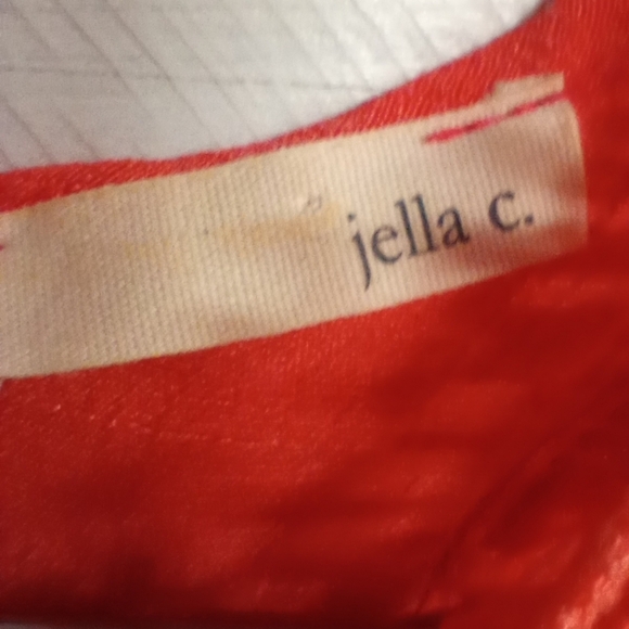 Jella C Coral Lace Sleeveless Top Small Boho Keyhole Back V-Neck Coastal Beachy - Picture 11 of 12